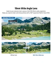 Neewer Ls-72 Camera Lens Accessory with 0.75X for select iPhone and Android mobile devices
