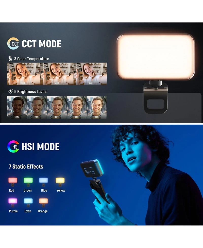 Neewer N6C Led Video Light with 91 LEDs, 1000mAh, CRI92 for select iPhone models