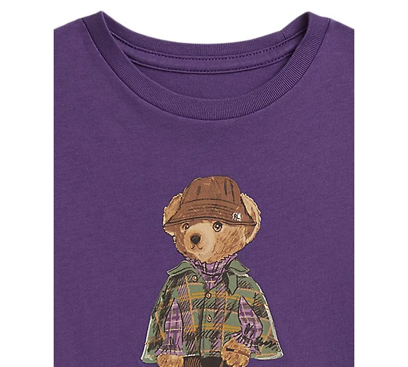 Polo Ralph Lauren Girls' 2T-6X Bear Long-Sleeve T-Shirt