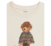 Polo Ralph Lauren Girls' 2T-6X Bear Short-Sleeve T-Shirt
