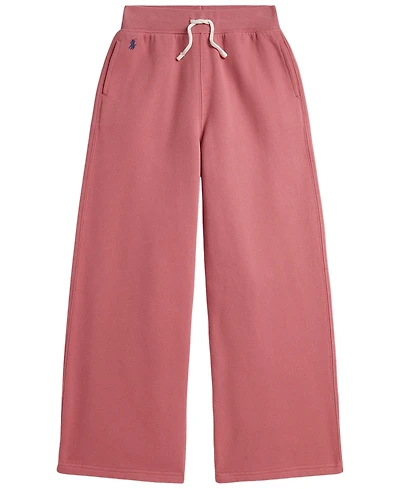 Polo Ralph Lauren Girls' 7-16 Fleece Wide-Leg Sweatpants