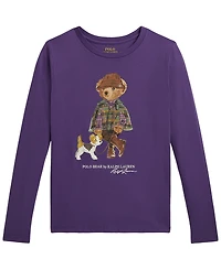 Polo Ralph Lauren Girls' 7-16 Bear Long-Sleeve T-Shirt