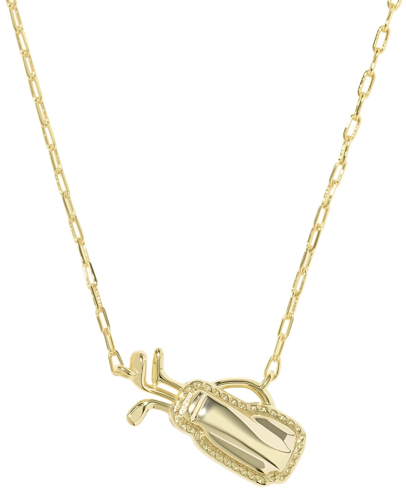 Kendra Scott 14k Gold-Plated Imitation Pearl Golf Short Pendant Necklace