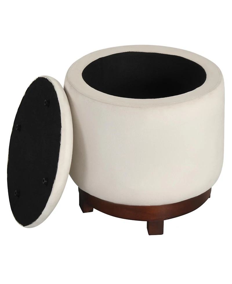 Slickblue Living Room Ottoman Foot Rest with 360degree(s) Swivel and Storage Compartment
