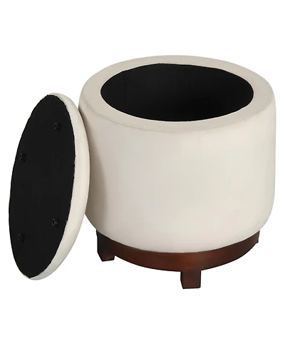 Slickblue Living Room Ottoman Foot Rest with 360degree(s) Swivel and Storage Compartment