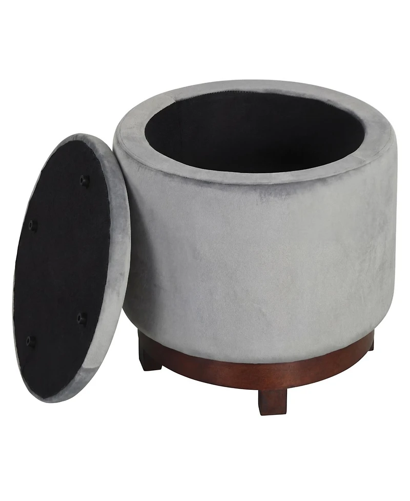 Slickblue Living Room Ottoman Foot Rest with 360degree(s) Swivel and Storage Compartment