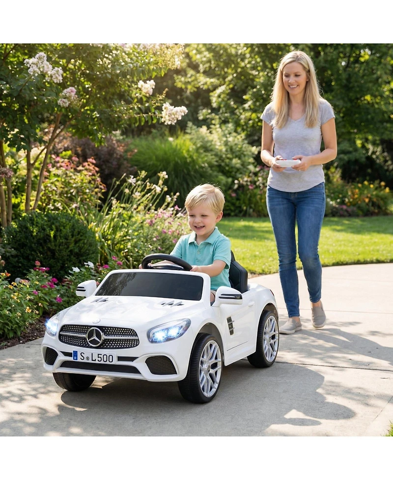 Gymax Licensed Mercedes-Benz Sl R231 Kids Ride on Car 12V Electric Vehicle with Music