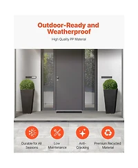 Vevor Tall Planter Set of 2 Square Tapered Planters for Outdoor Indoor