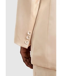 Coast Women's Satin Double-Breasted Tailored Blazer