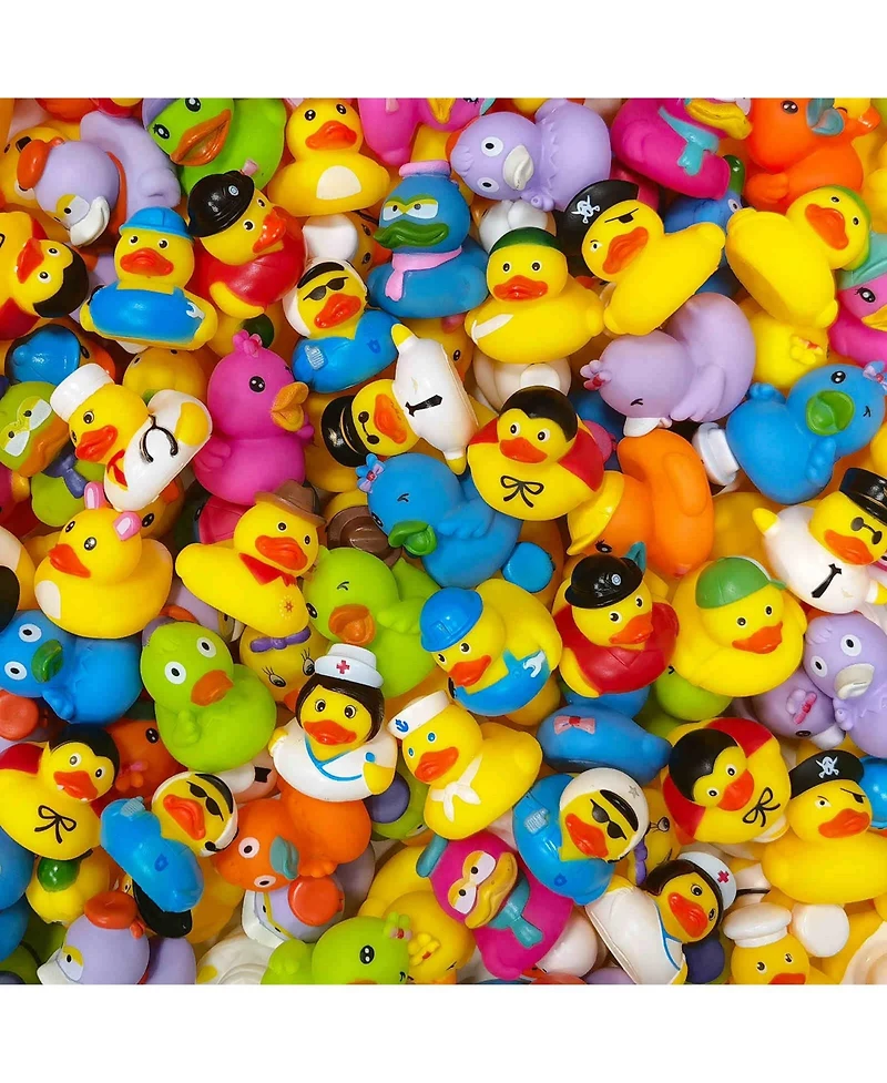 Gnuadz 50Pack Rubber Ducks Bulk Bath Party Favors