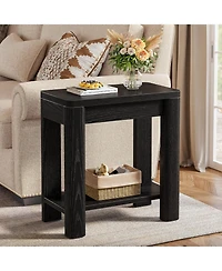 Tribesigns End Table Set of 2, Farmhouse Bedside for Living Room, Bedroom