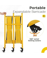 gaomon 3 Panel Room Divider Screen with Storage Shelves and Rolling Wheels