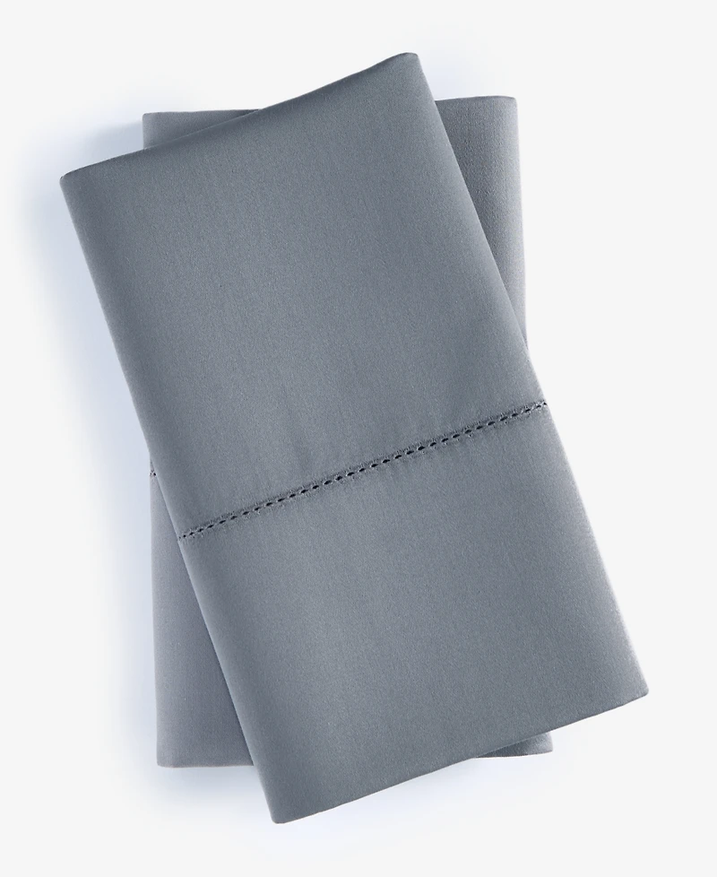 Charter Club Solid 550 Thread Count 100% Cotton Pillowcase Pair, King, Exclusively at Macy's