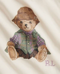 Polo Ralph Lauren Baby Girls' Bear Jersey Peplum T-Shirt and Leggings, 2-Piece Set