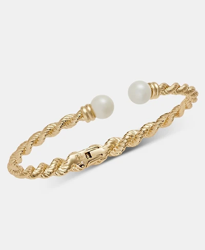 Lauren Ralph Lauren Imitation Pearl Rope Chain Cuff Bracelet