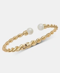 Lauren Ralph Lauren Imitation Pearl Rope Chain Cuff Bracelet