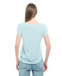 Wilt Woemn's Short Sleeve Mock Layer Tee