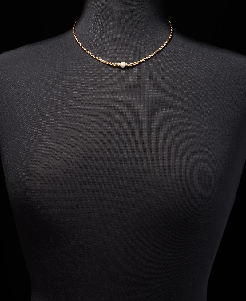 Lauren Ralph Lauren Imitation Pearl Rope Chain Collar Necklace, 17"