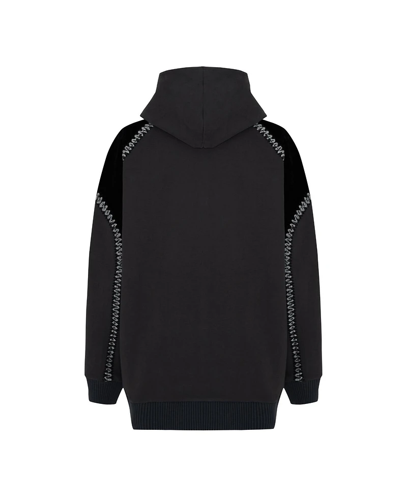 Pcfg Women's Cotton-Blend Zip-Front Hoodie