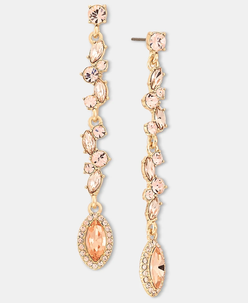 Givenchy Crystal Vine Linear Drop Earrings