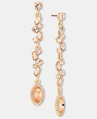 Givenchy Crystal Vine Linear Drop Earrings