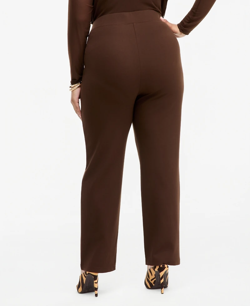 I.n.c. International Concepts Plus High-Rise Slim-Fit Ankle Pants, Macy's Exclusive