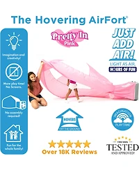 AirFort Pretty In Pink Children's Indoor Play Tent with Easy Storage