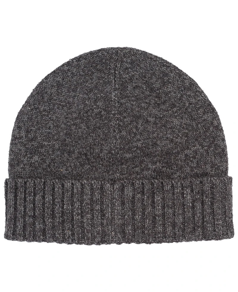 Lauren Ralph Lauren Metallic Two Button Knit Beanie