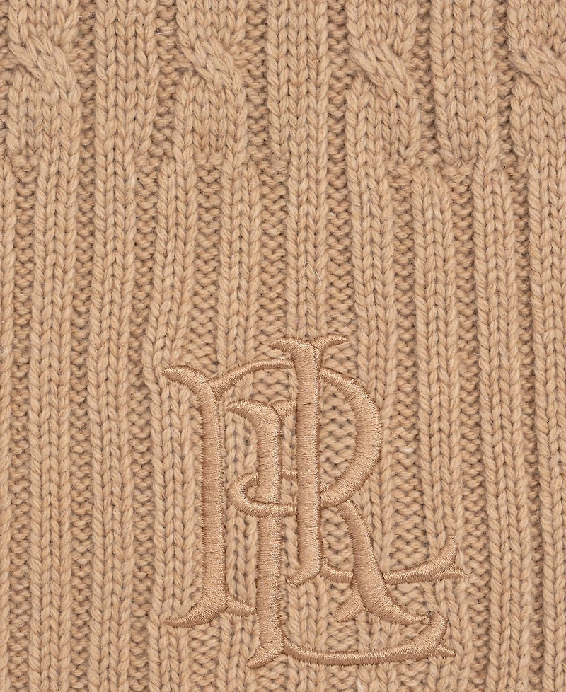 Lauren Ralph Core Cable Logo Scarf