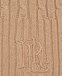 Lauren Ralph Core Cable Logo Scarf