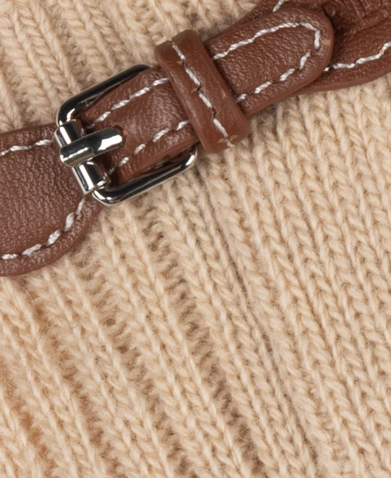 Lauren Ralph Lauren Buckle Knit Handwarmer Gloves