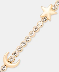 Karl Lagerfeld Paris Crystal Star & Moon Flex Bracelet