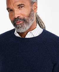 Club Room Men's Long-Sleeve Waffle Crewneck Sweater, Macy's Exclusive