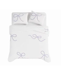 Truly Soft Textured Bow 2-Piece Comforter Set, Twin/Twin Xl