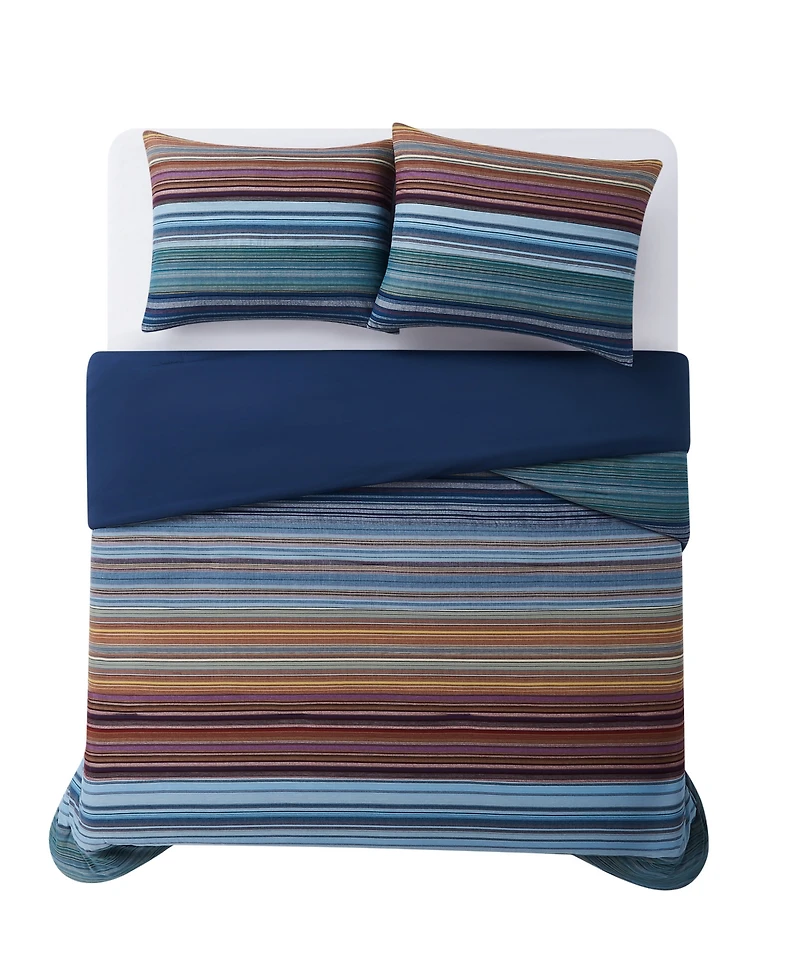 Brooklyn Loom Met Stripe Yarn Dye 3-Piece Comforter Set