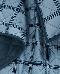 Cannon Luka Grid Plaid 3-Piece Quilt Set, King
