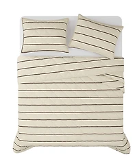 Brooklyn Loom Hayward Stripe 3-Piece Quilt Set