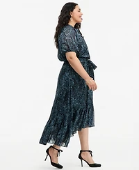 I.n.c. Plus Paisley Metallic High-Low Dress, Macy's Exclusive