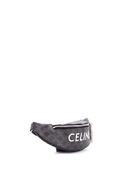 Pre-Owned Celine Logo Belt Bag Triomphe Coated Canvas
