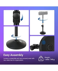 Neewer MS014 Microphone with 3.3 lbs for QuadCast SoloCast Shure Yeti Snowball