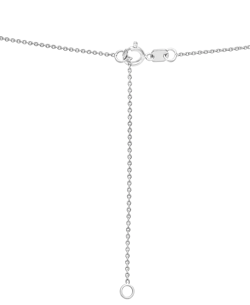 Macy's Cluster Diamond Pendant Necklace (1 ct. t.w.) in 14k White Gold