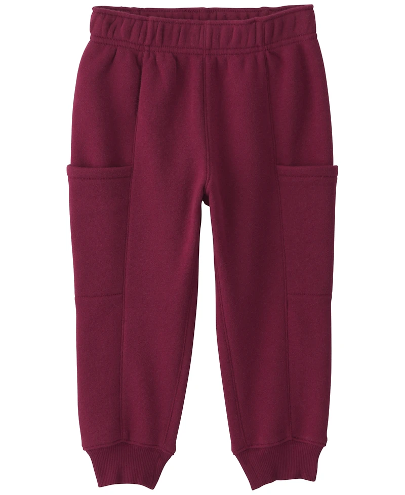 Carter's Baby Boys' and Girls' Long-Sleeve Polo Sweatshirt Pants, 2-Piece Set