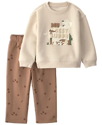 Carter's Baby Boys' and Girls' Long-Sleeve Sweatshirt Pants, 2-Piece Set