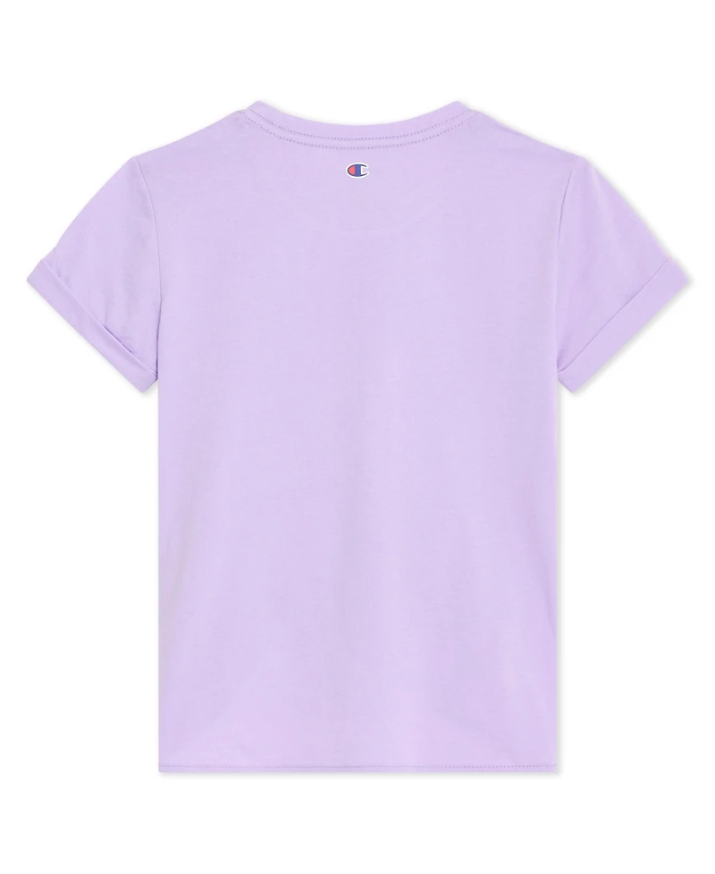 Champion Girls' 7-16 Tie Front Graphic Short-Sleeve T-Shirt