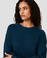 French Connection Women's Babysoft Oversized Crewneck Long-Sleeve Sweater