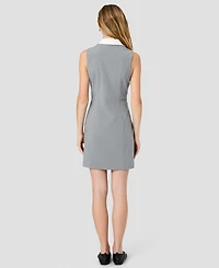 French Connection Women's Tavi Sleeveless Collared Mini Dress