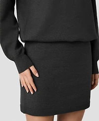 French Connection Women's Cosysoft Mock Neck Long-Sleeve Mini Dress