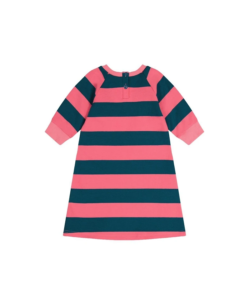 Deux par Deux Toddler Girls (2T-5T) Engineer Stripe Dress