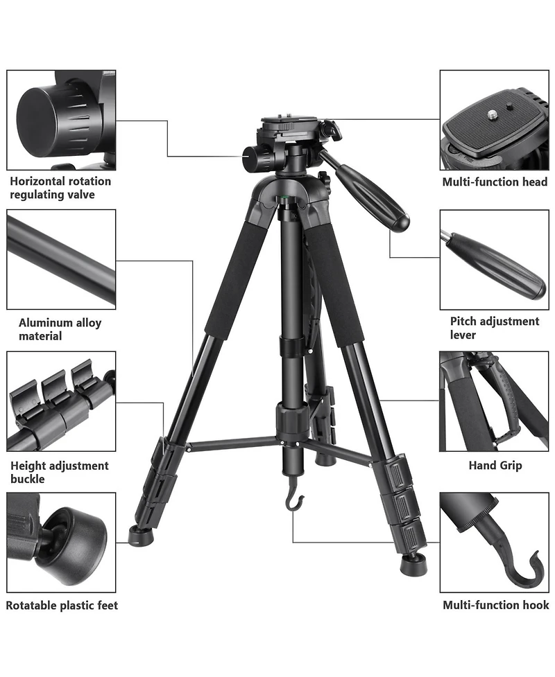 Neewer SAB264 Camera Tripod with 2 in, 177cm