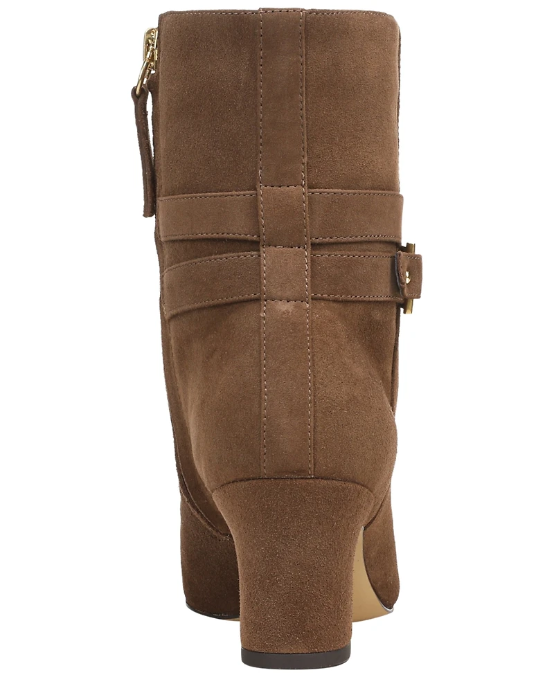 Franco Sarto Women's Suede Almond Toe Ankle Booties